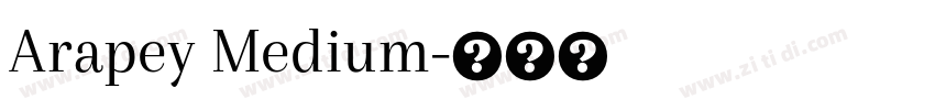 Arapey Medium字体转换